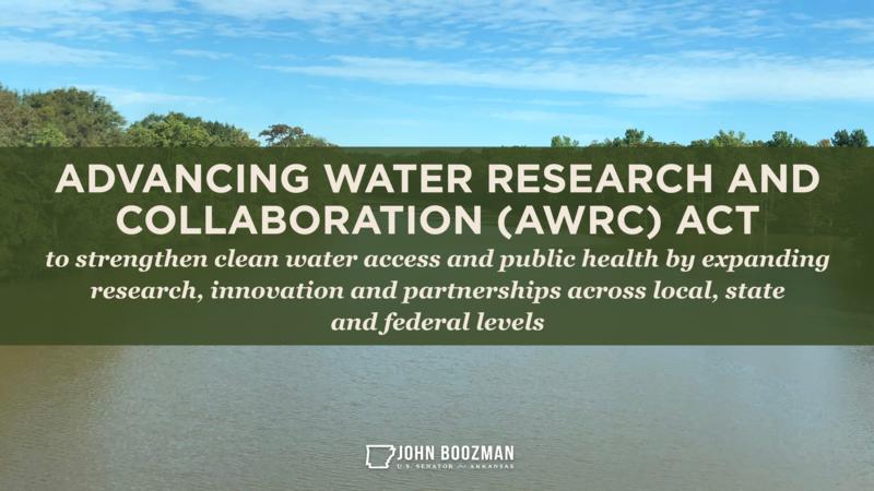 Boozman, Kelly Champion Extension of Water Research Grant Program ...